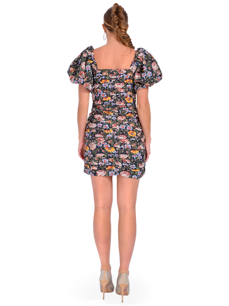 RHODE Suzette Dress in Multi Floral Back View 