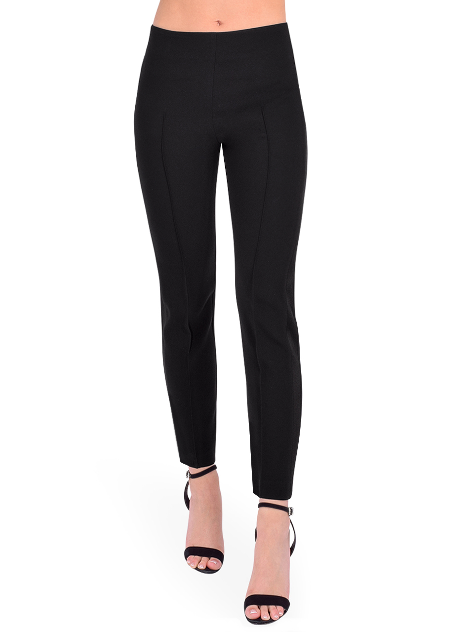 DREW Isabella Tux Pant in Black Front View 