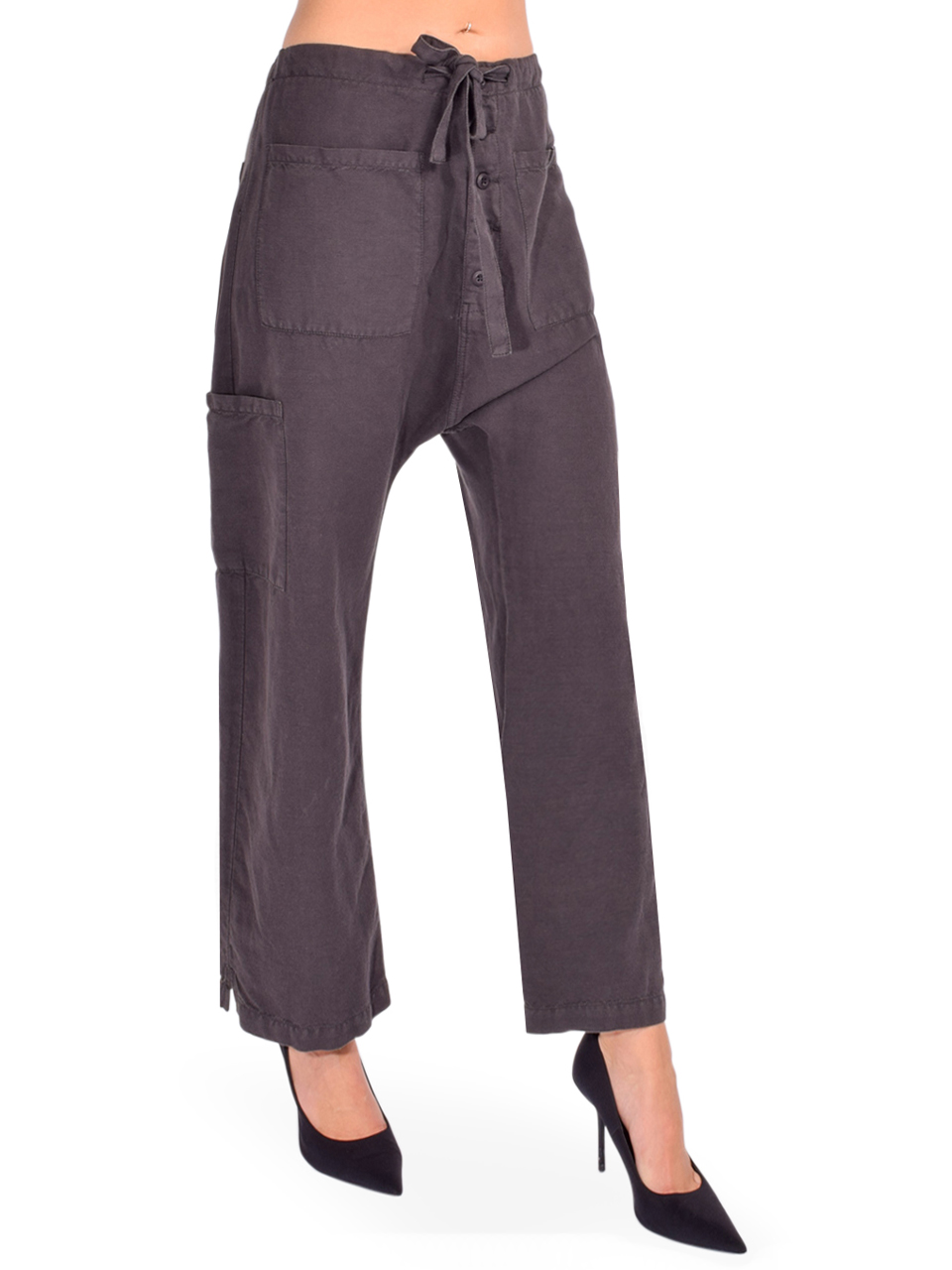 NSF Carlson Pants in Faded Black Side View 