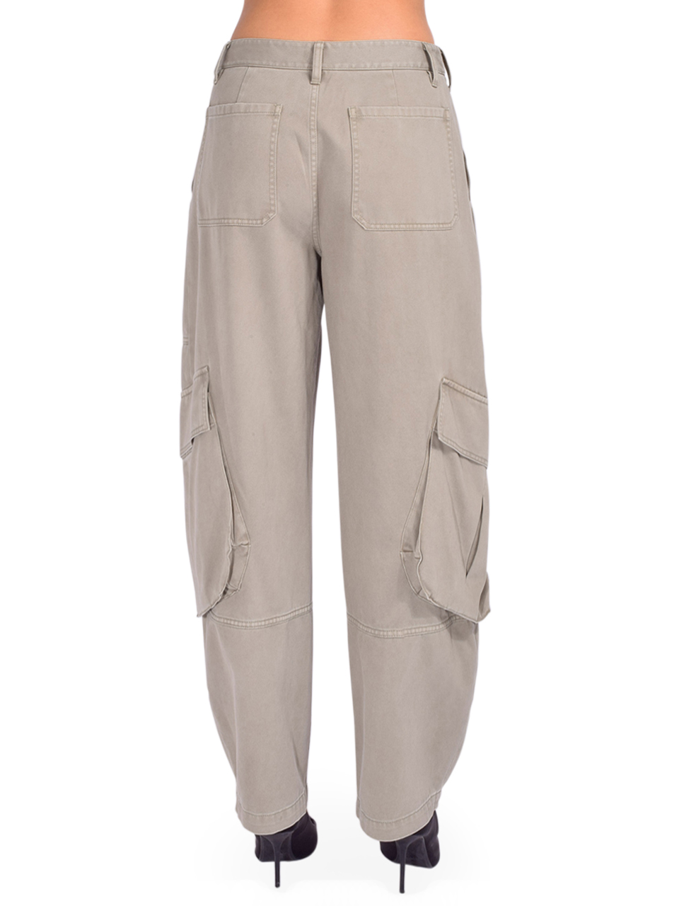 【送料&関税込】Frame the Bubble Cargo Green Jeans In Cotton Frame 'the Bubble Cargo' Green Jeans In Cotton Woman