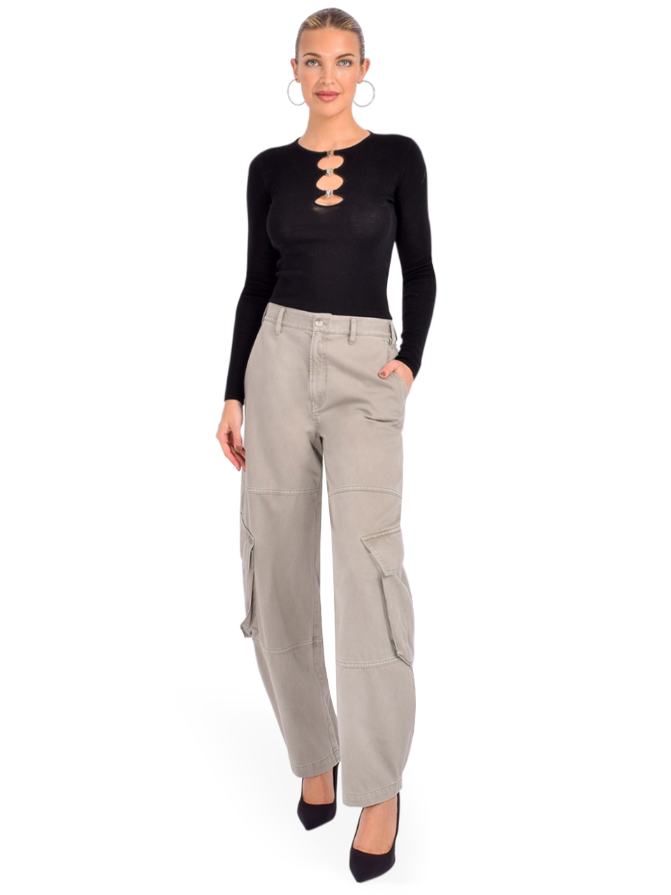 FRAME The Bubble Cargo in Rosemary Full Outfit 