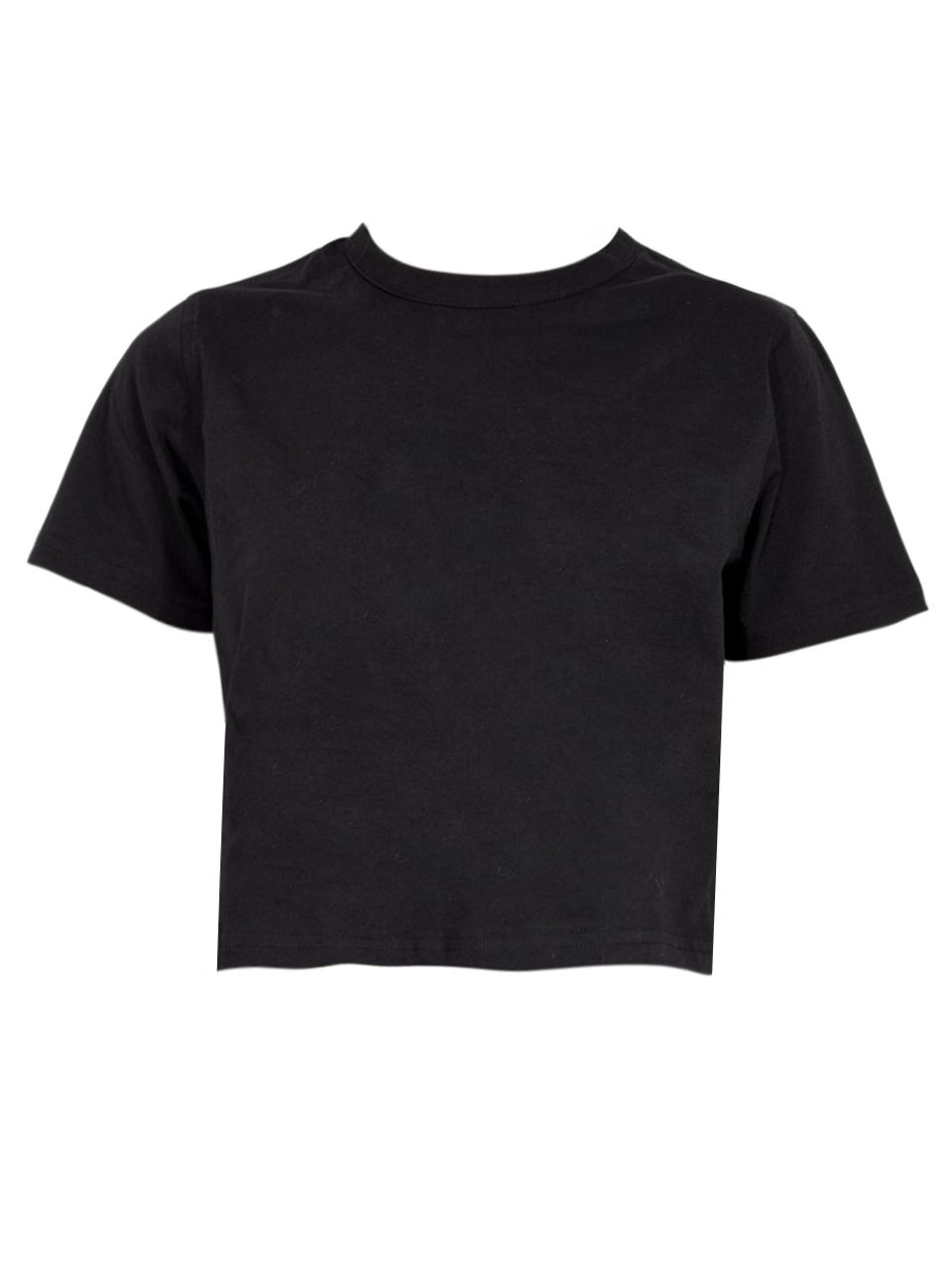 Sold Out NYC The Cropped Perfect Tee In Black Product Shot 