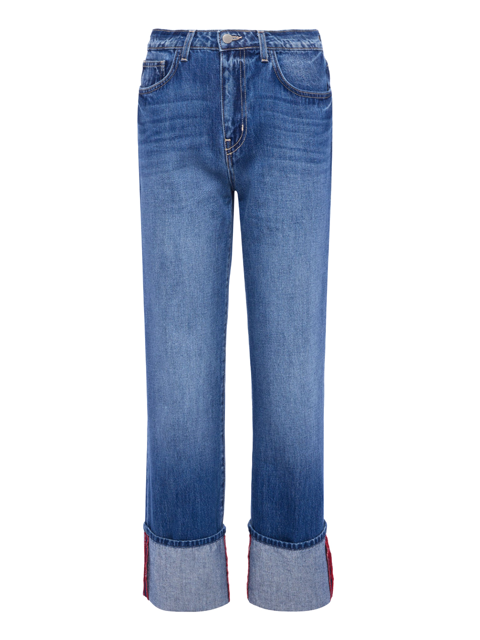L'Agence Leighton Cuffed Stovepipe Jean Product Shot 