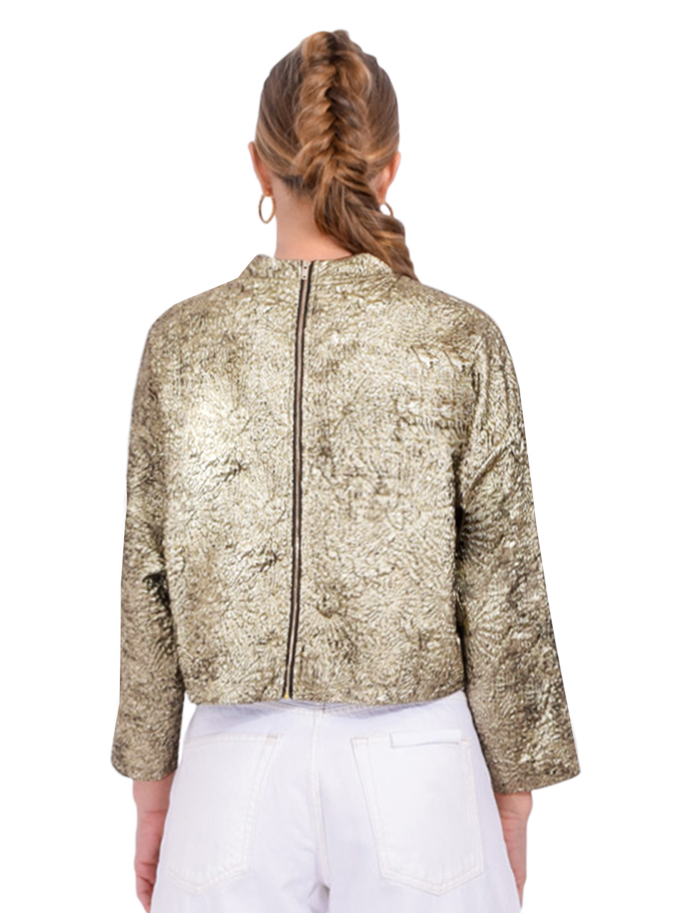 BA&SH Beryl Top In Gold Back View 
