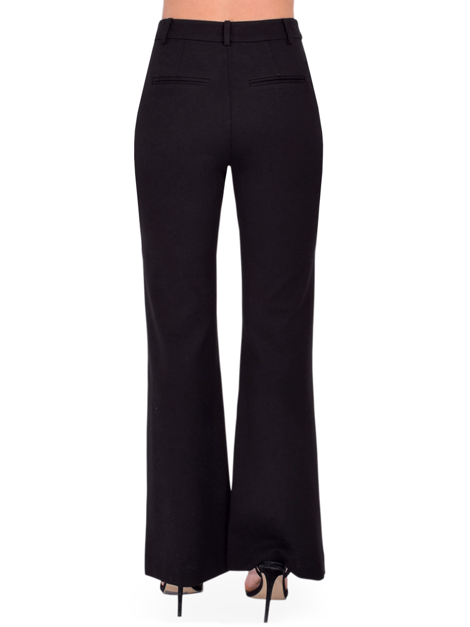 CAMI NYC Lucrecia Wide Leg Pant in Black Back View 

