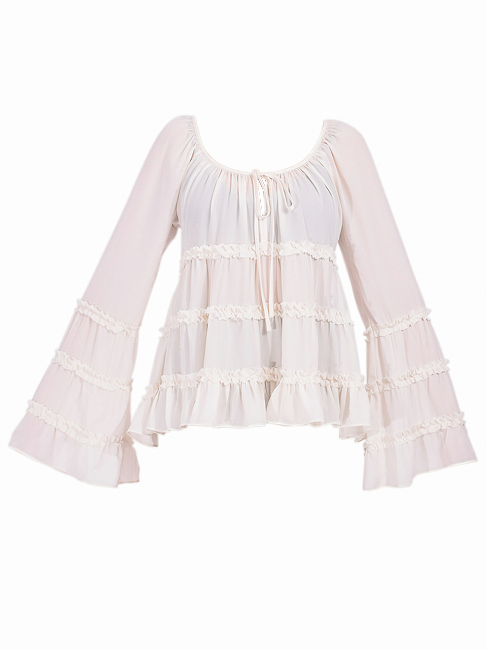 Cinq à Sept Sunnina Top in Ivory Product Shot 