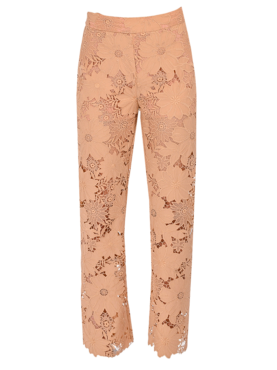 LE SUPERBE Suntan Lace Camp Pants in Tan Product Shot 