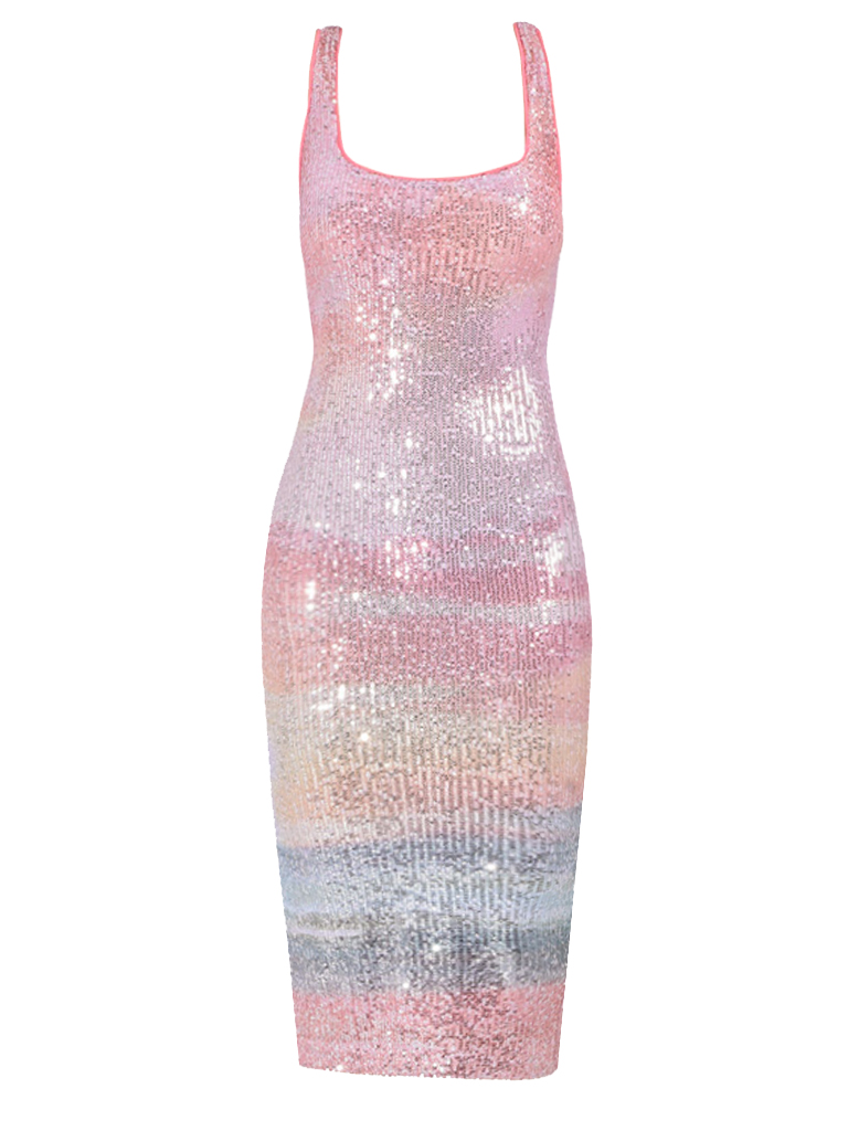 LE SUPERBE Catch A Wave Tank Dress in Sparkling Surf Product Shot 

