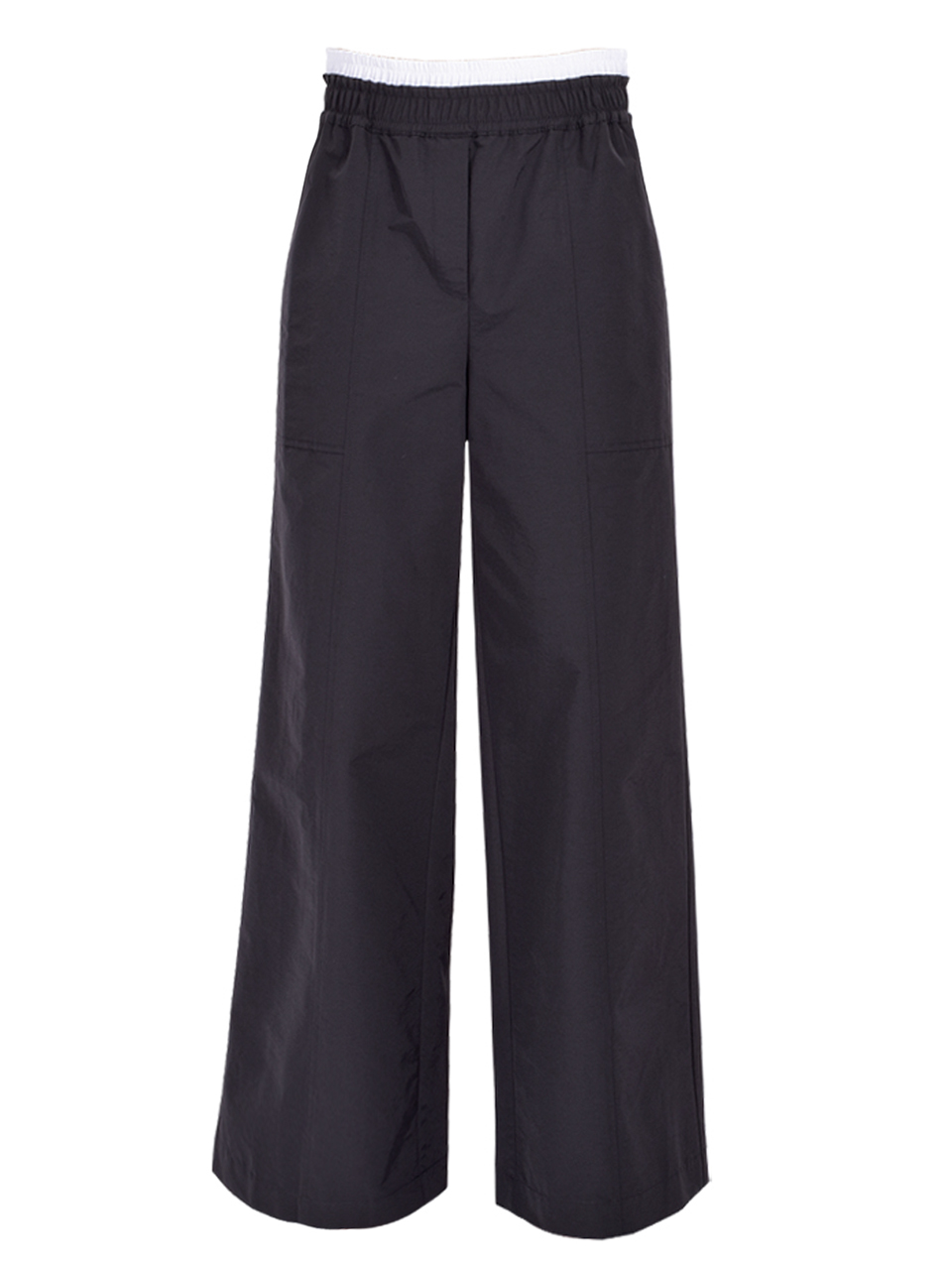 SIMKHAI Olly Double Waistband Pant in Back Multi Product Shot 