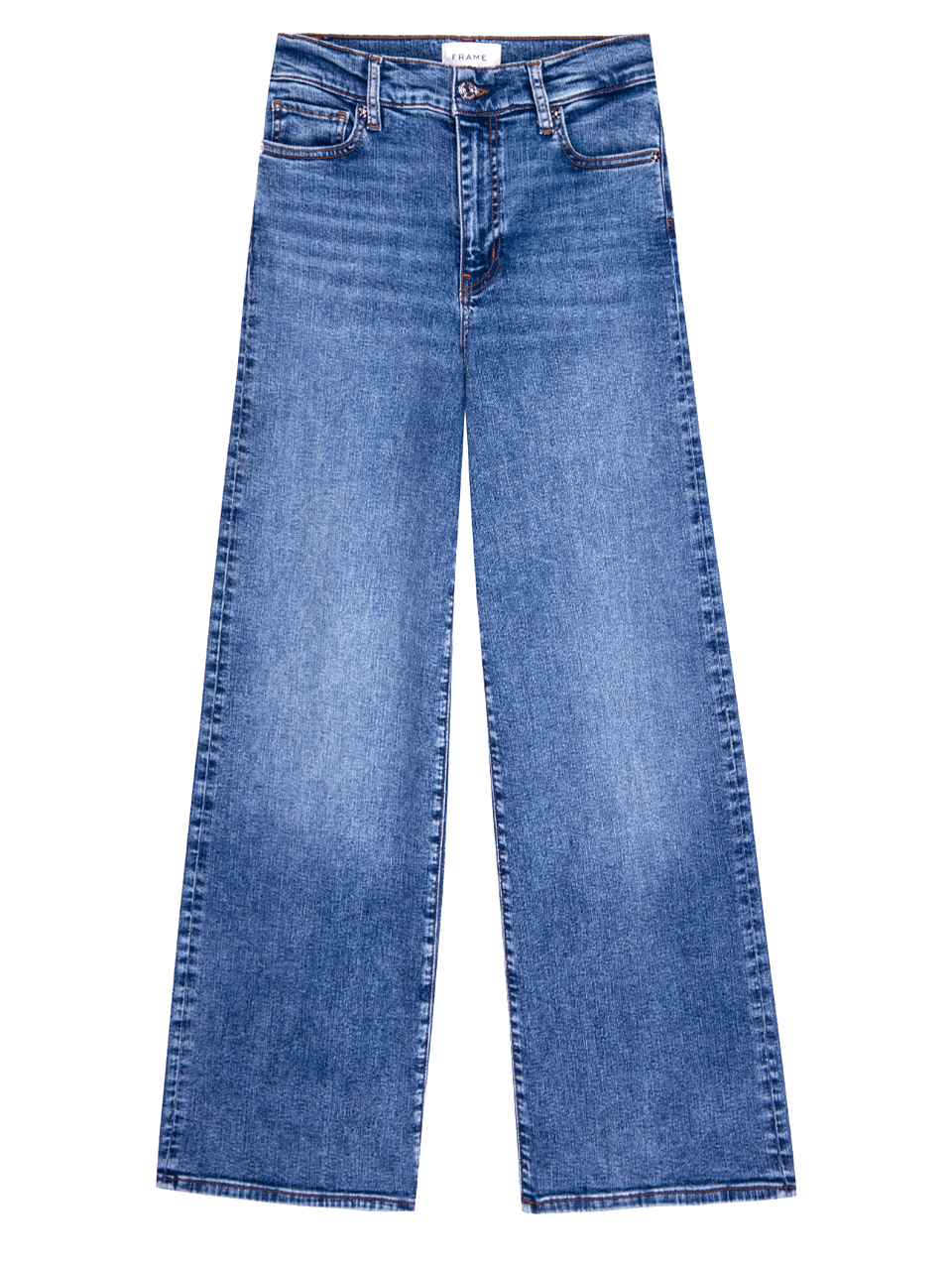 FRAME Le Slim Palazzo in Canals Blue Product Shot 