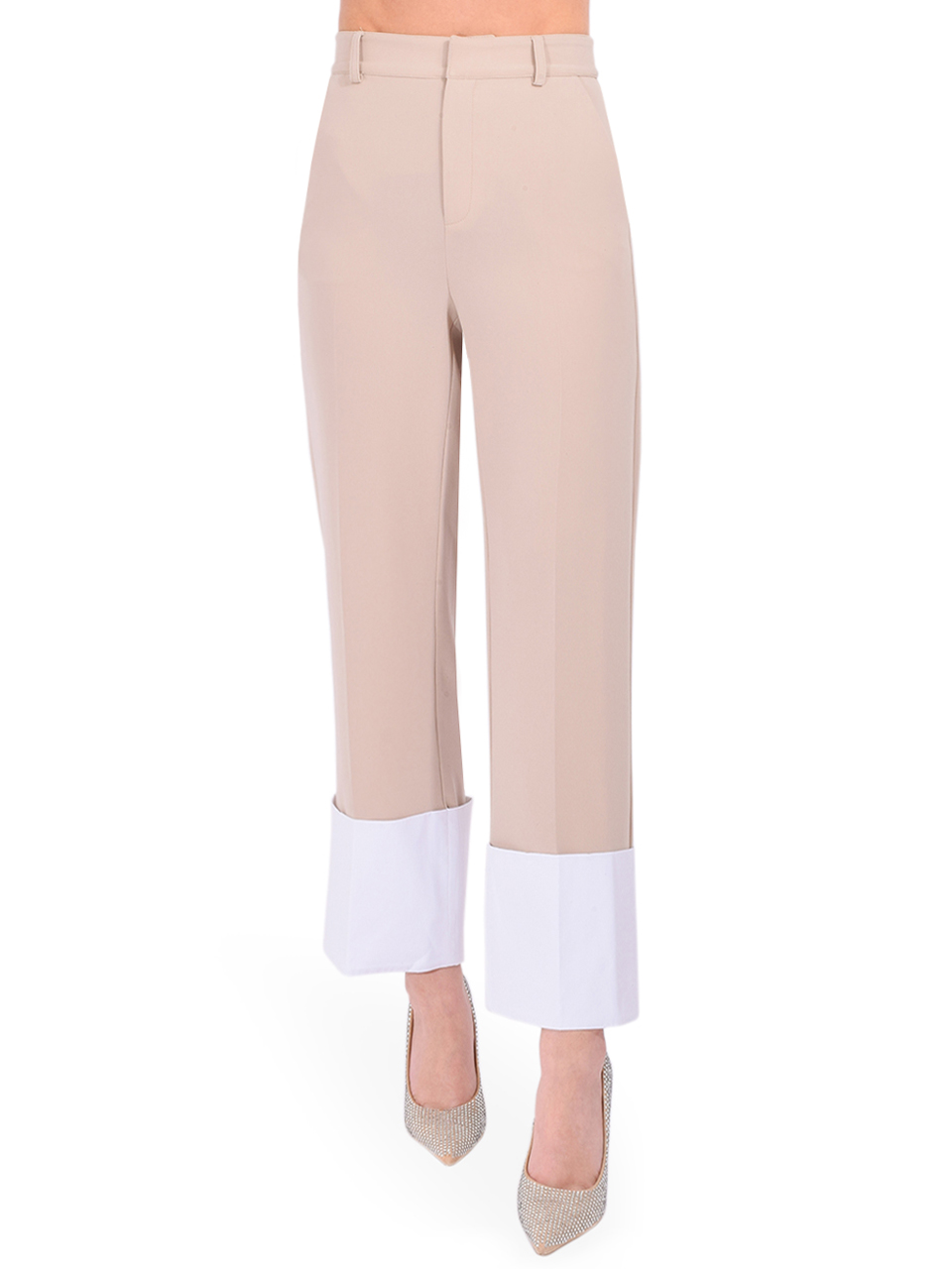Cinq a Sept Maesa Pant in Khaki Front View 