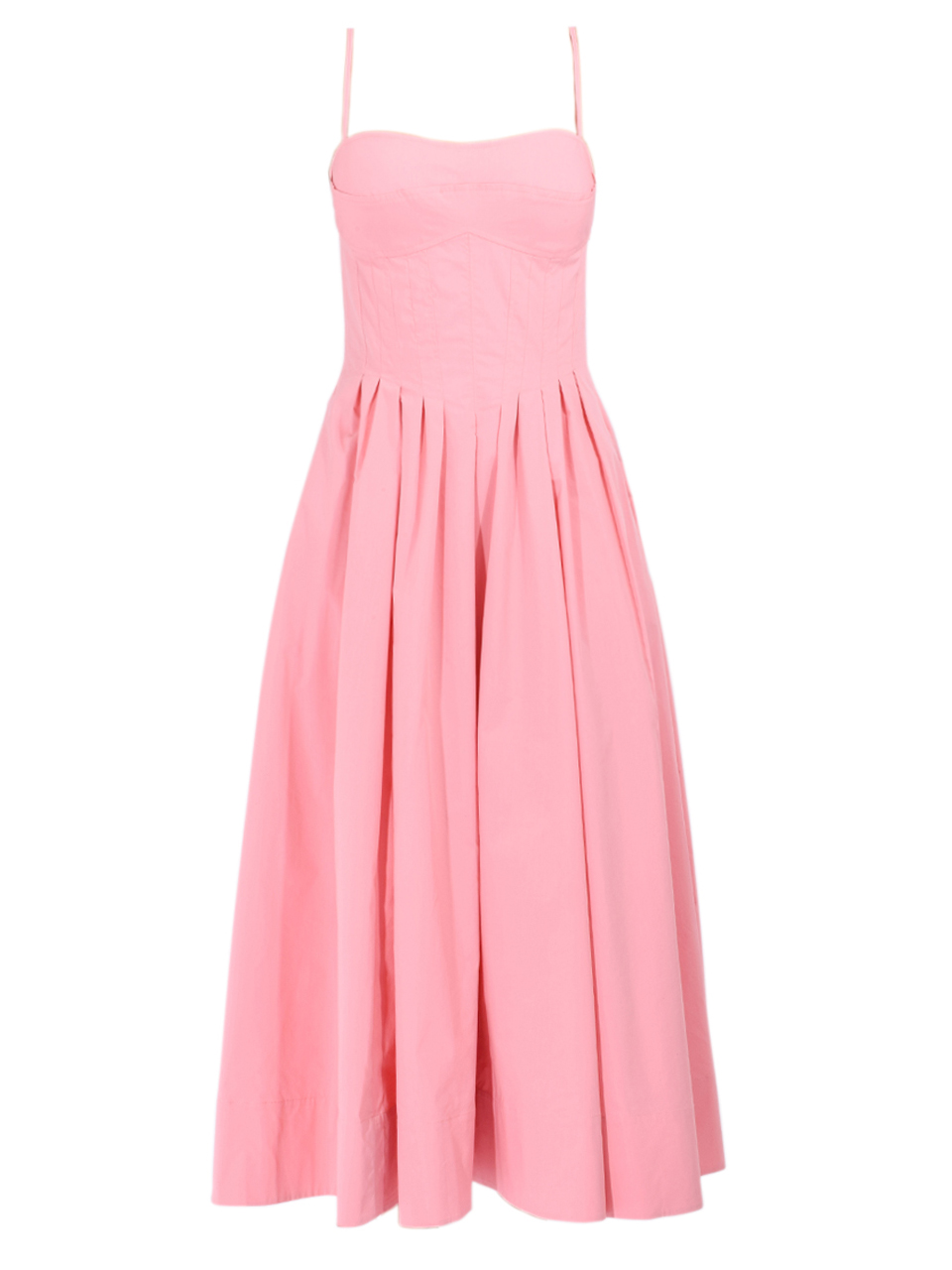 SIMKHAI Kittiya Cotton Midi Dress in Dusty Rose Product Shot 