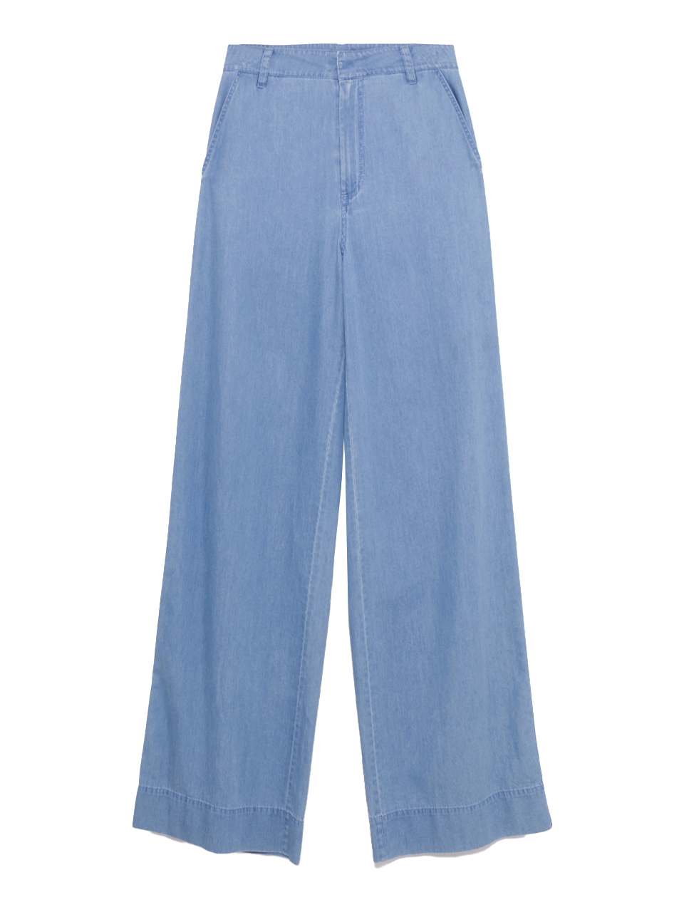 SIMKHAI Coralena Wide Leg Pant in Stratus Blue Product Shot 