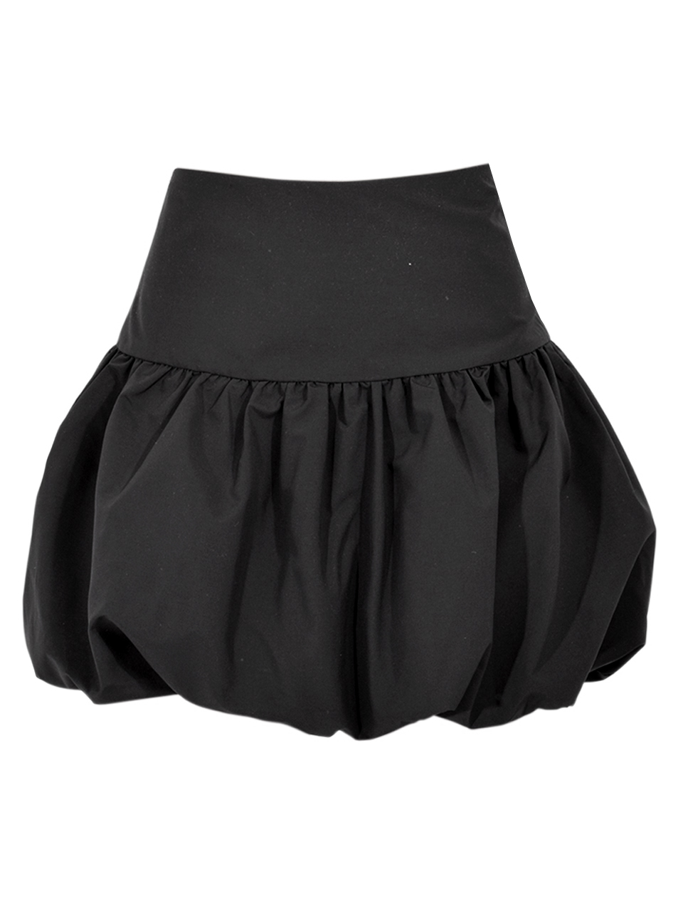 LAMARQUE Marigold Mini Bubble Skirt in Black Product Shot 