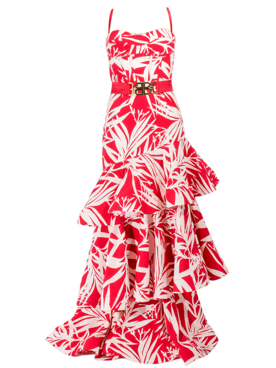 BRONX AND BANCO Sylvie Armonia Maxi Dress in Red Multi Product Shot