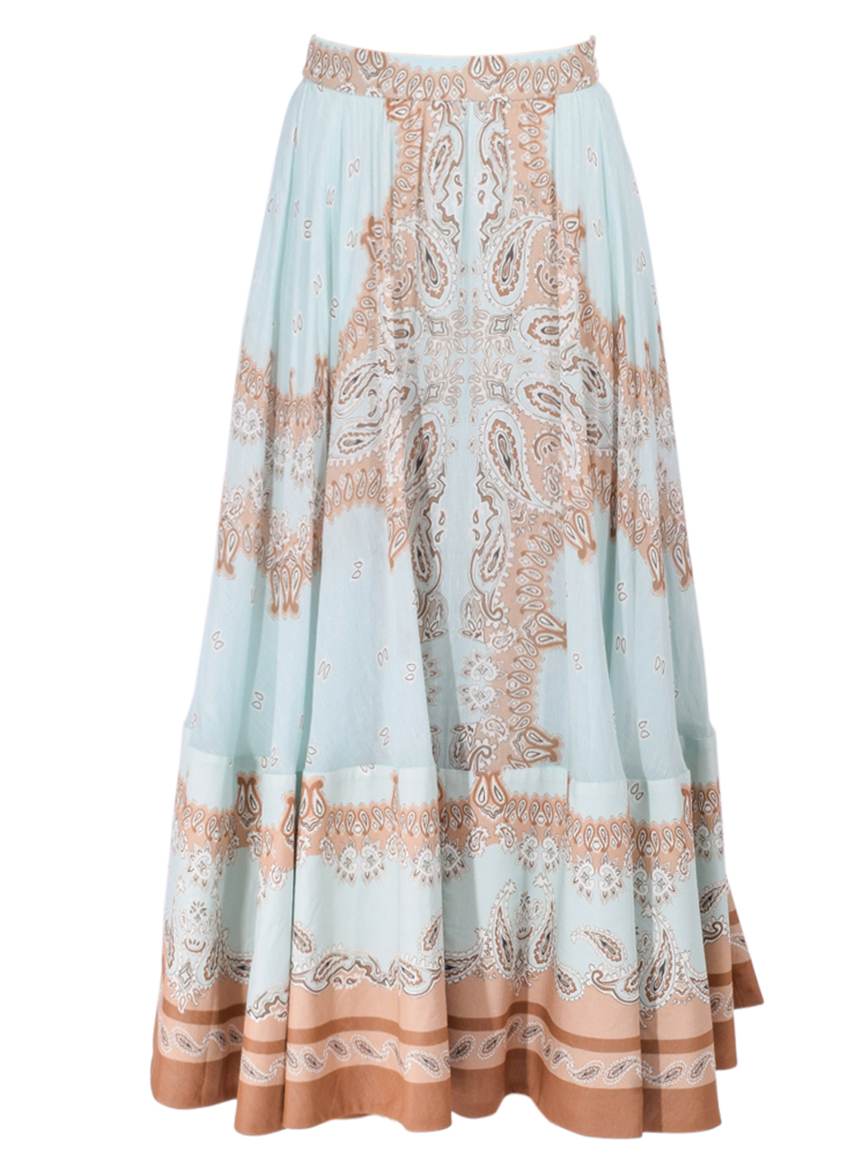Hemant & Nandita Navi Midi Skirt in Blue Product Shot 