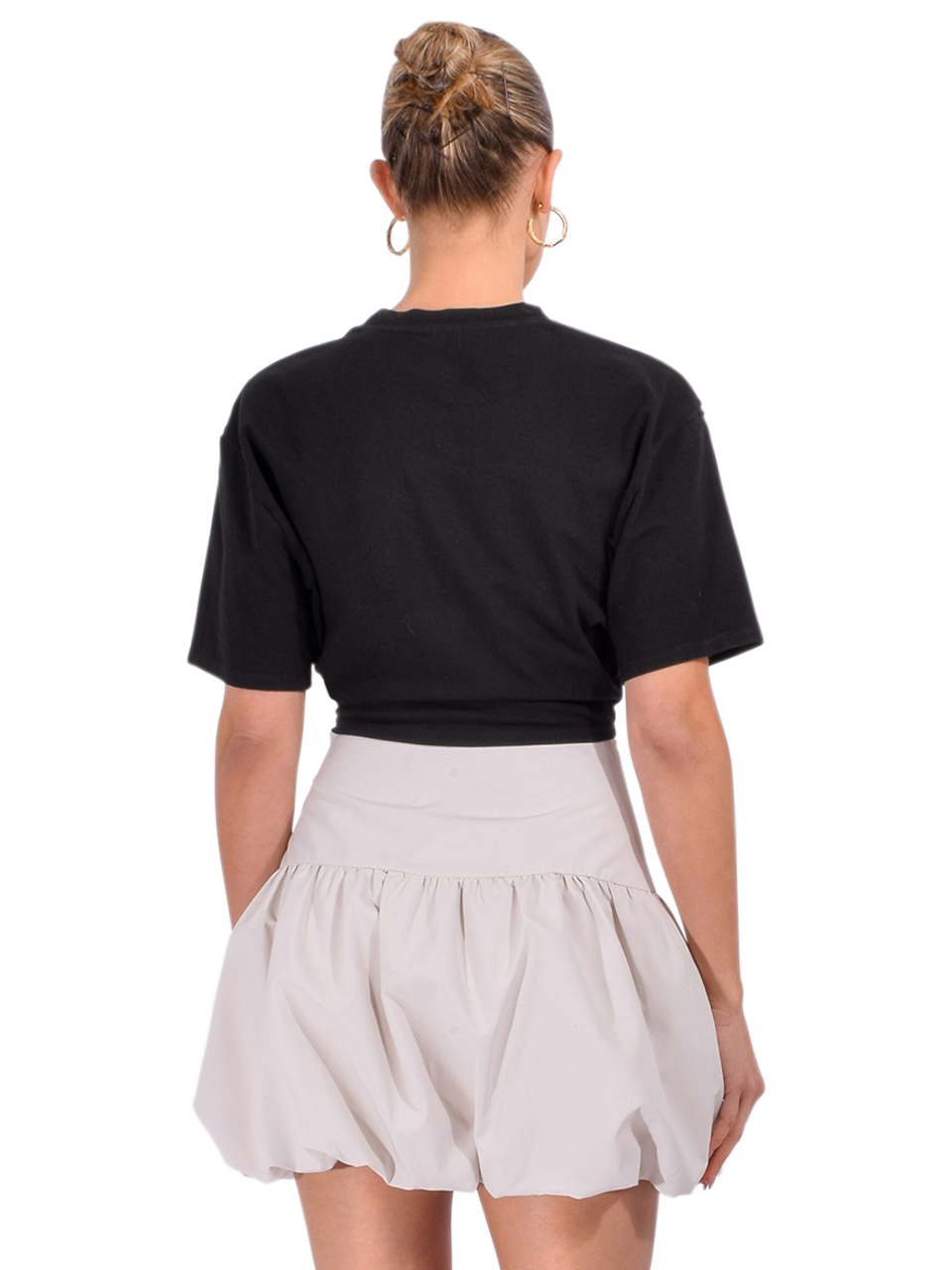 LE SUPERBE Trancas Tee in Black Back View 