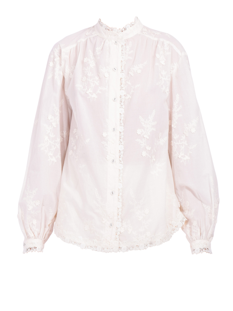 CAMI NYC Palmyra Cotton Blouse in Macadamia Product Shot