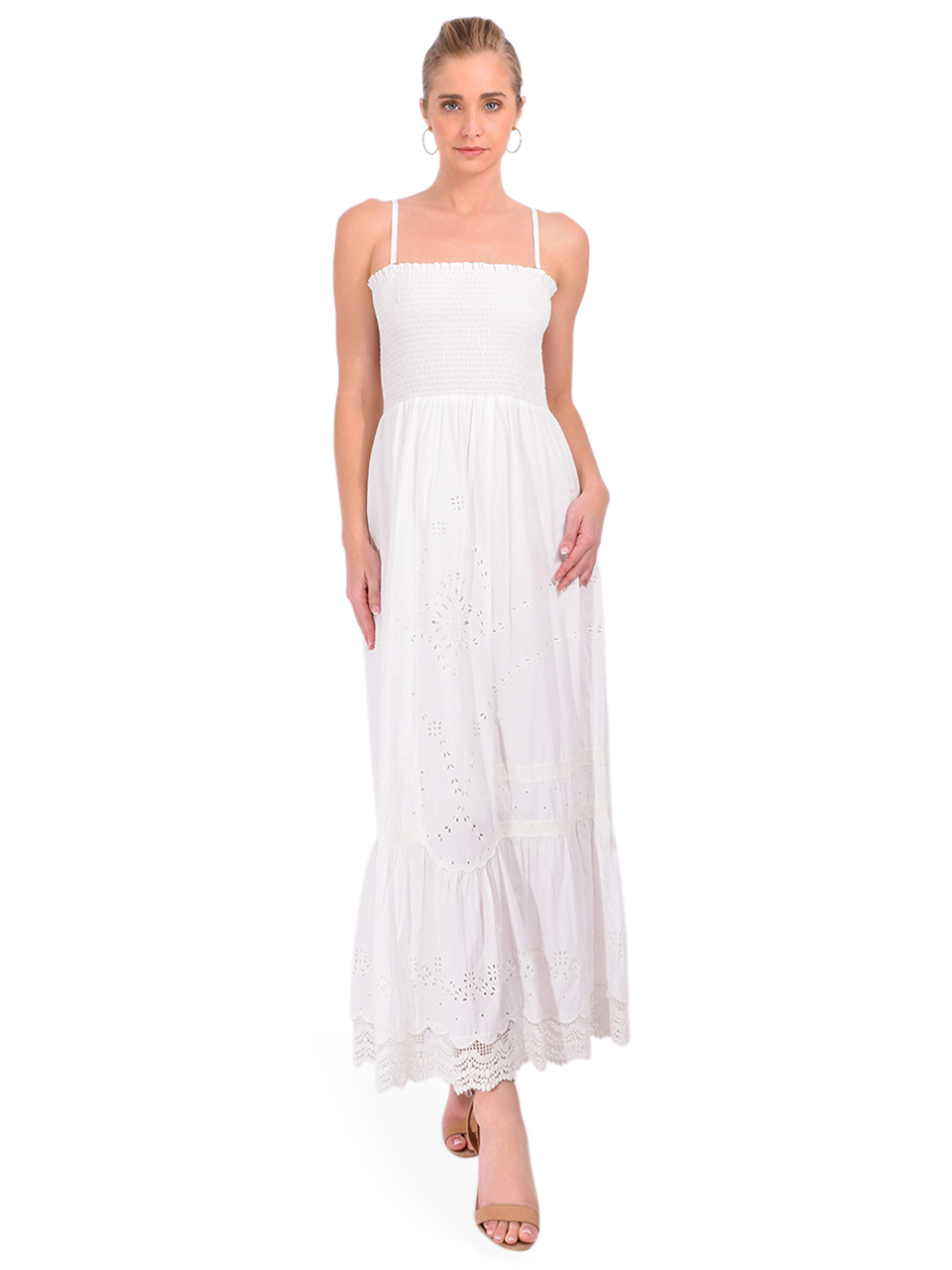 LOUISE MISHA Marcia Dress in Off White Front View 