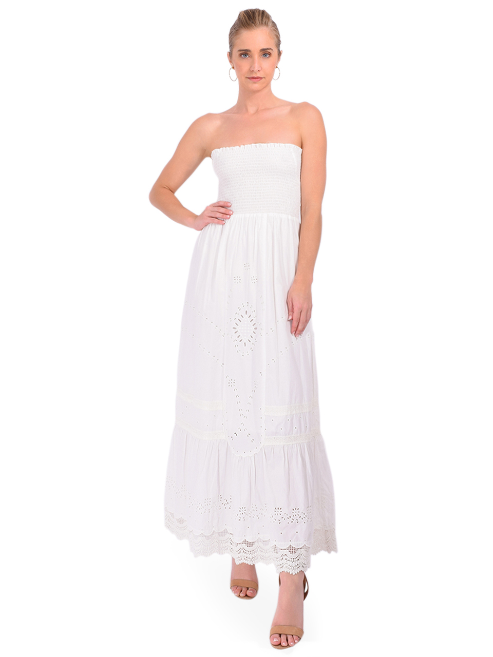 LOUISE MISHA Marcia Dress in Off White Full Outfit 