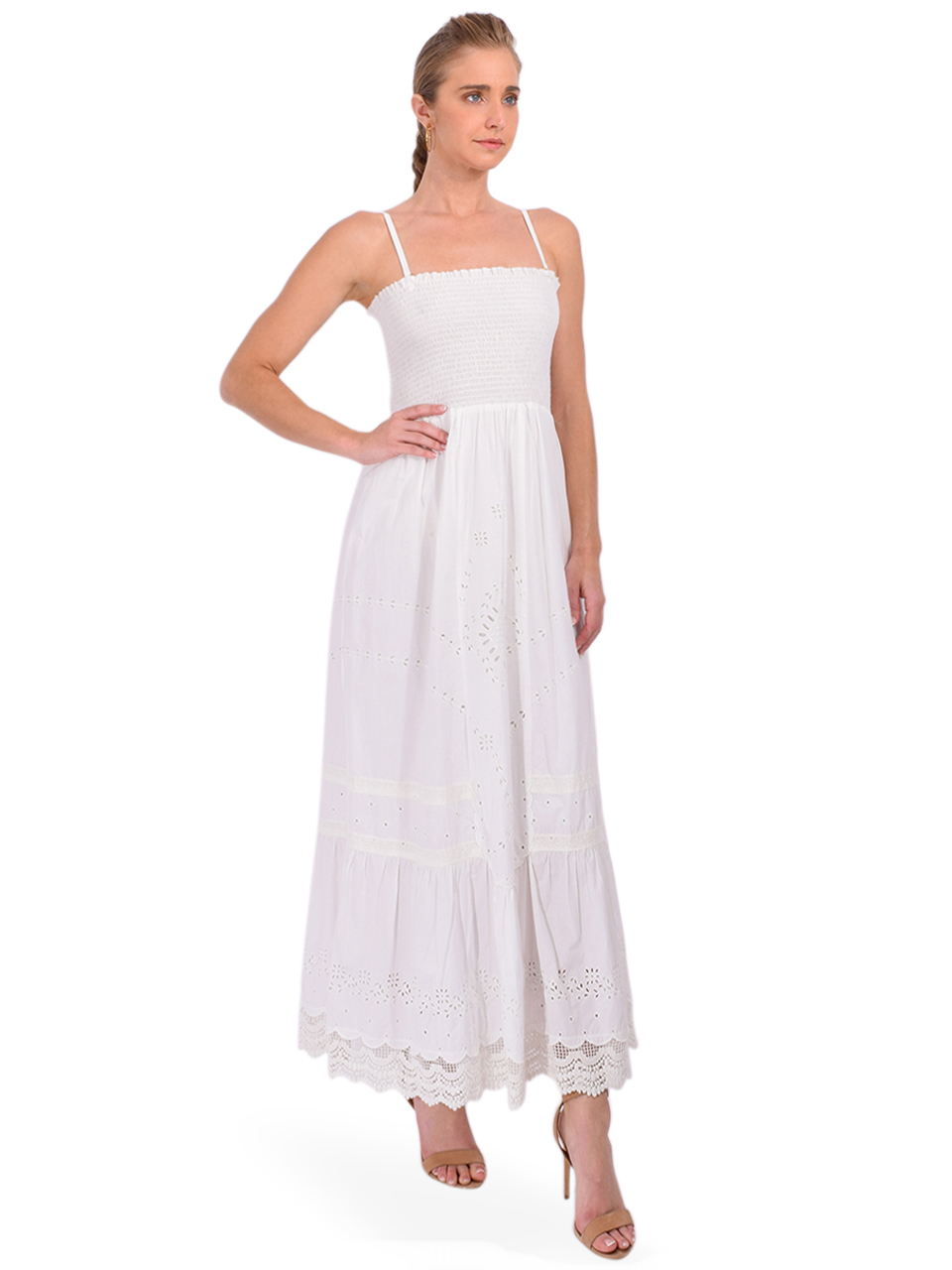 LOUISE MISHA Marcia Dress in Off White Side View 