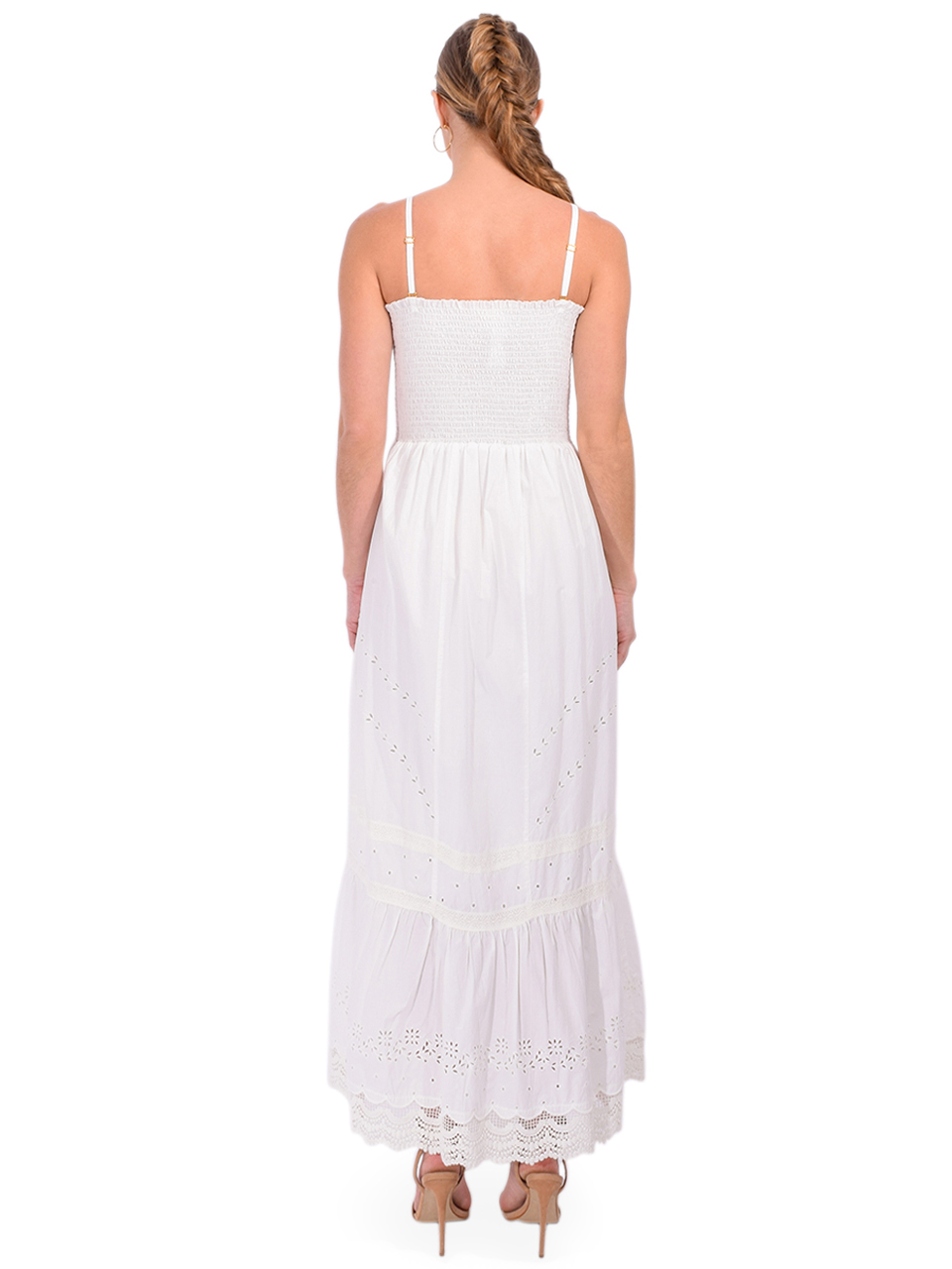 LOUISE MISHA Marcia Dress in Off White Back View 