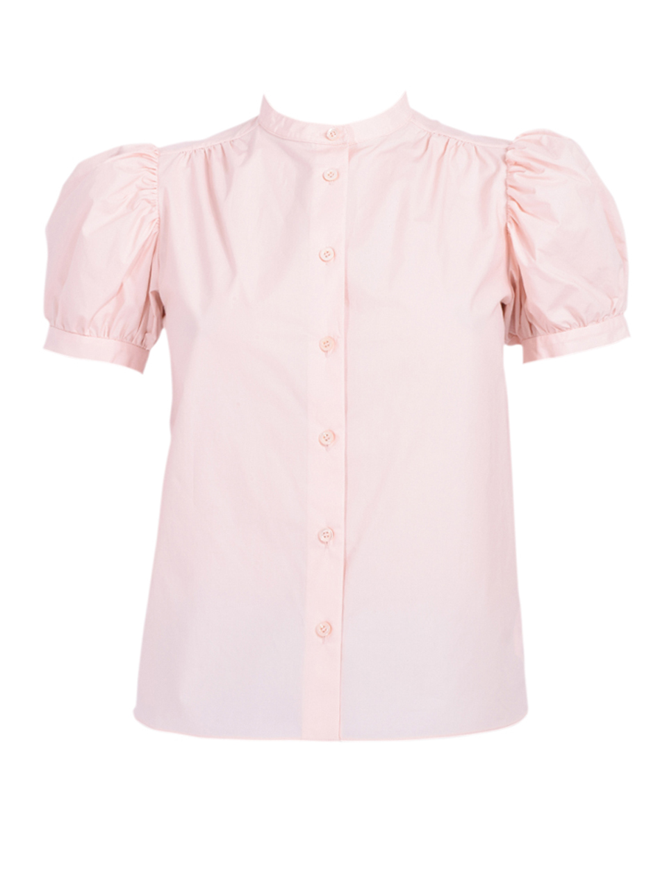 FRAME The Gathered Top in Light Pink Product Shot 

