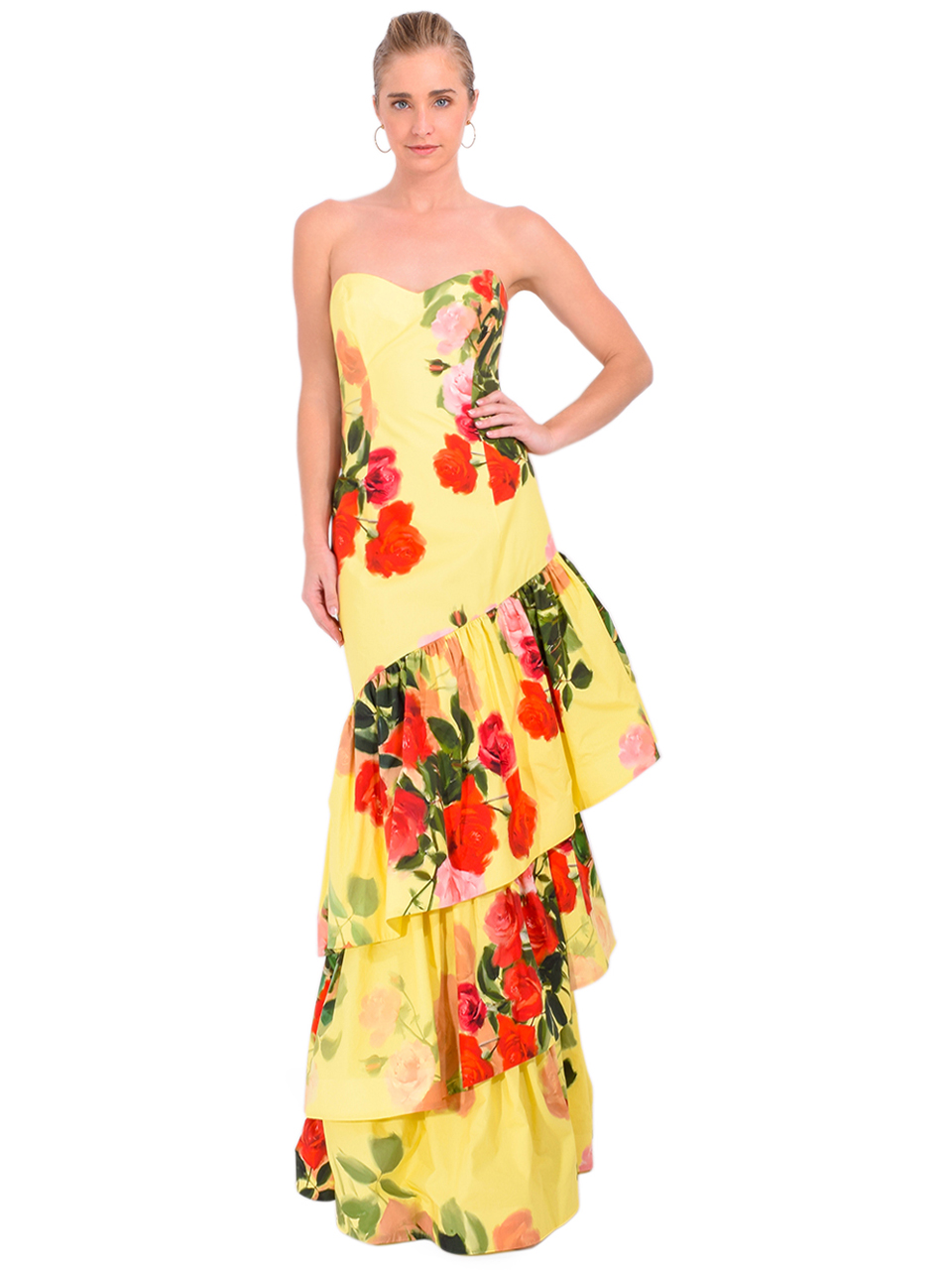 CARA CARA Willa Dress in Le Rose Yellow Full Outfit 