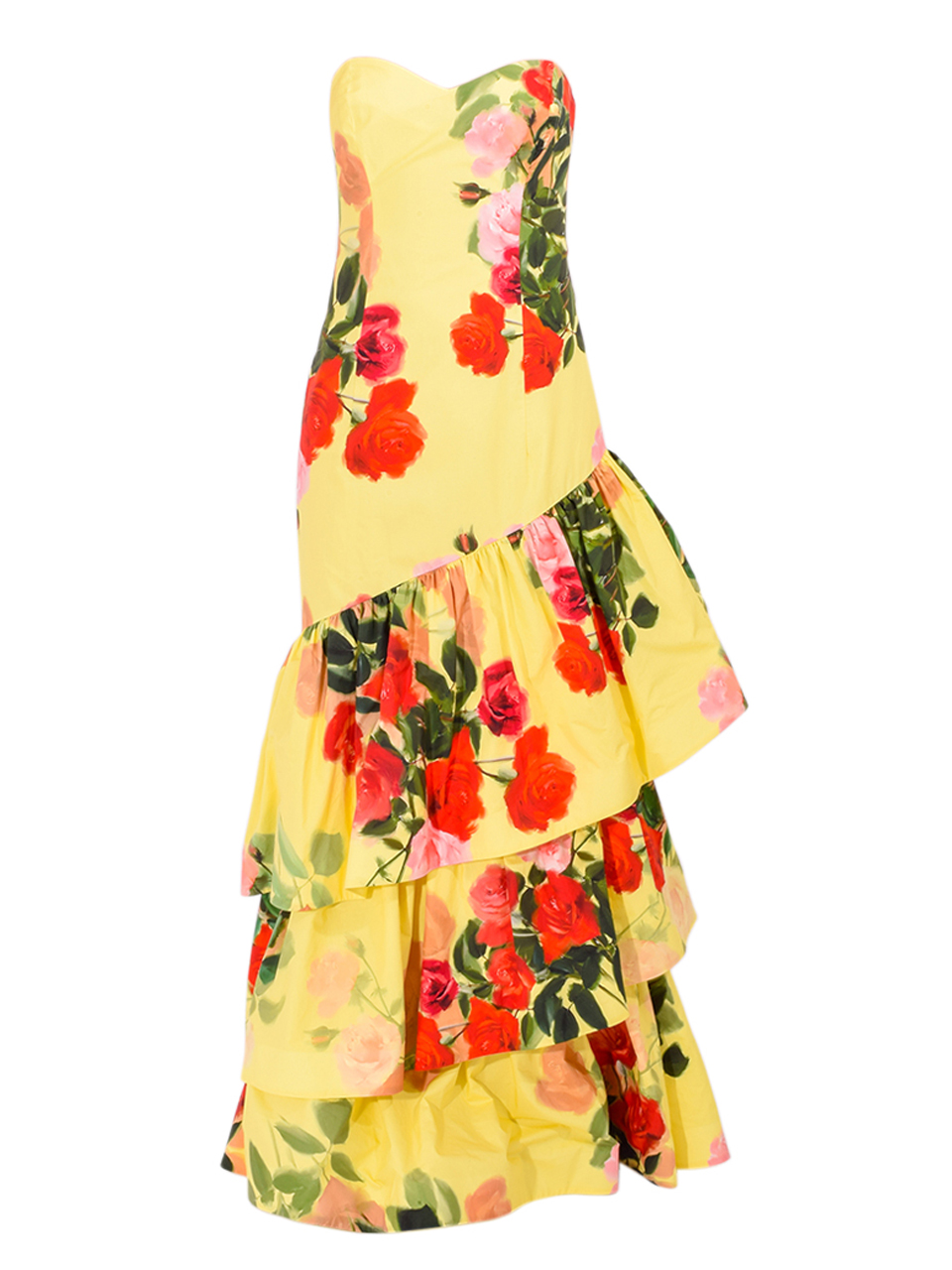 CARA CARA Willa Dress in Le Rose Yellow Product Shot 