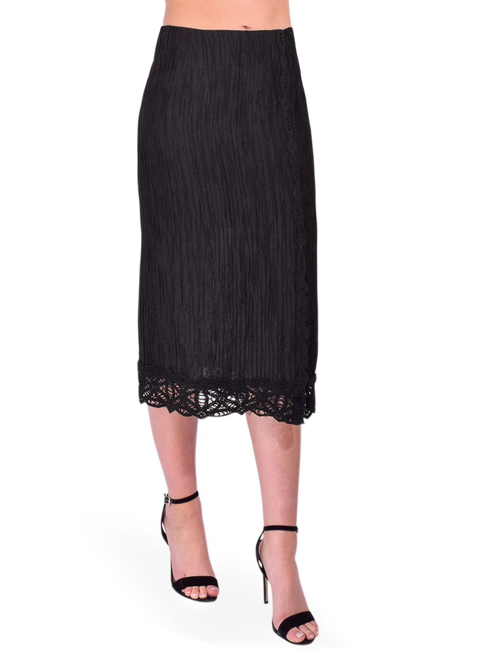 Sabina Musayev Thea Skirt in Black Side View 