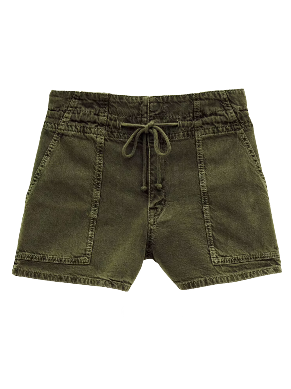 BA&SH Fabo Shorts in Kaki Product Shot 