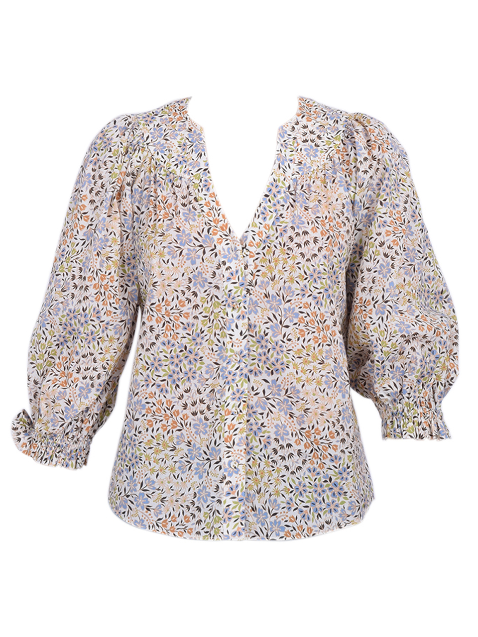 GILNER FARRAR Kayla Blouse in Province Print Product Shot 