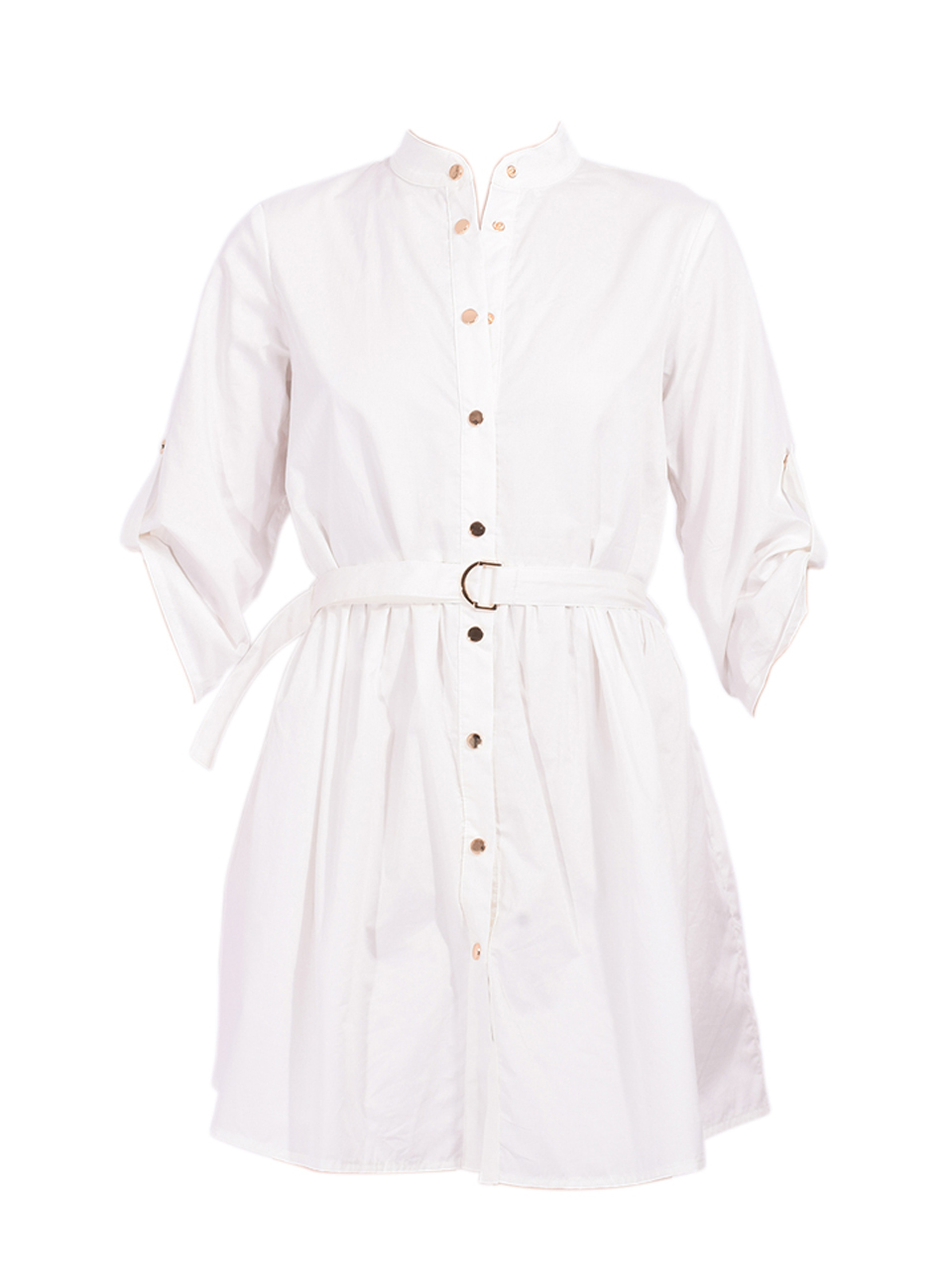 Karina Grimaldi Eden Mini Dress in White Product Shot 