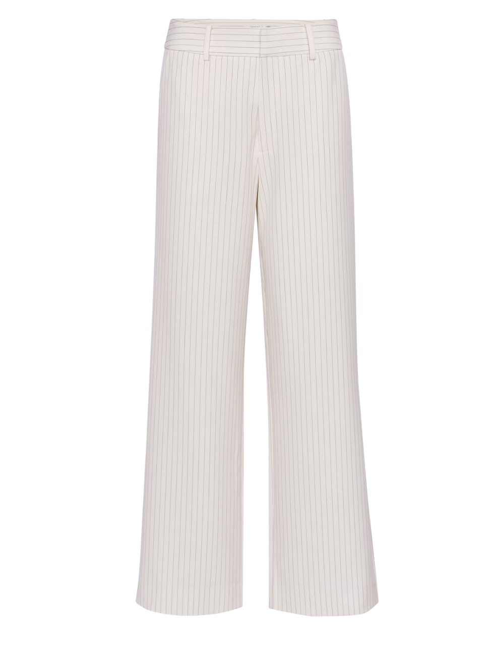 GESTUZ Joelle Trousers in Egret/Gray Pinstripe Product Shot 