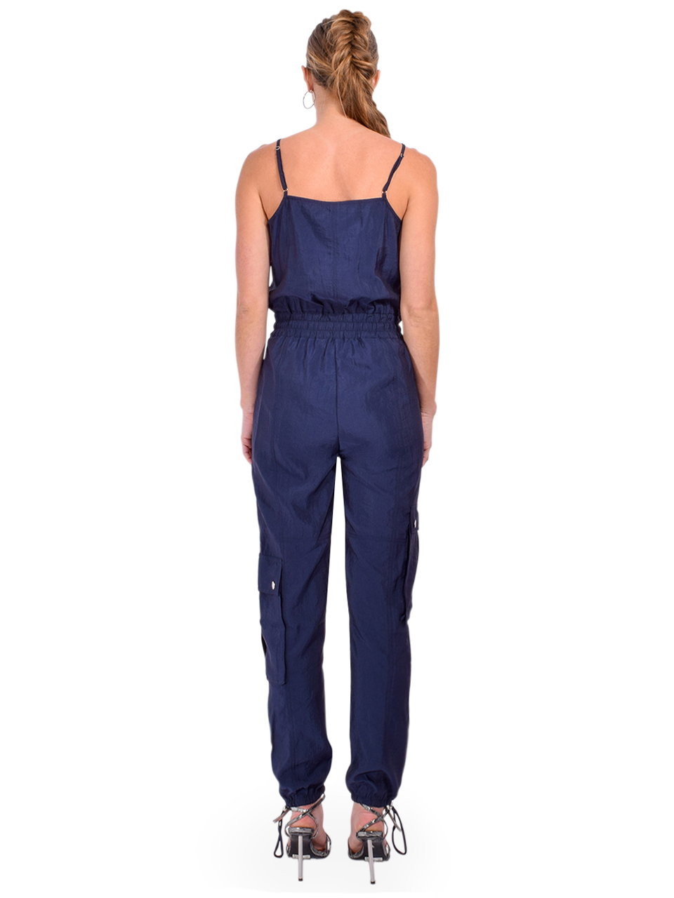 Cinq a Sept Ayla Jumpsuit in Navy Back View 