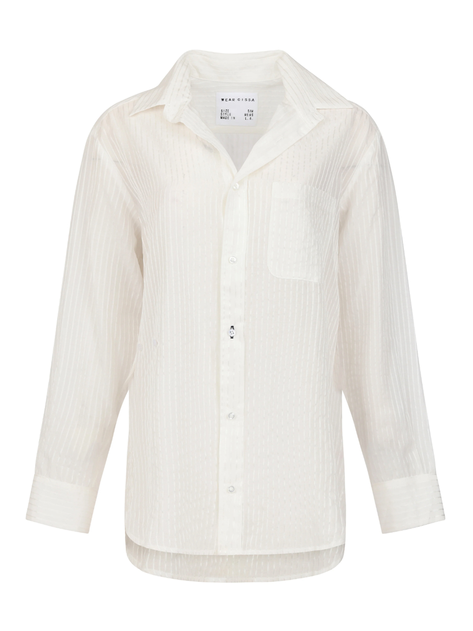 CISSA The MEN'S Shirt in White Product Shot 