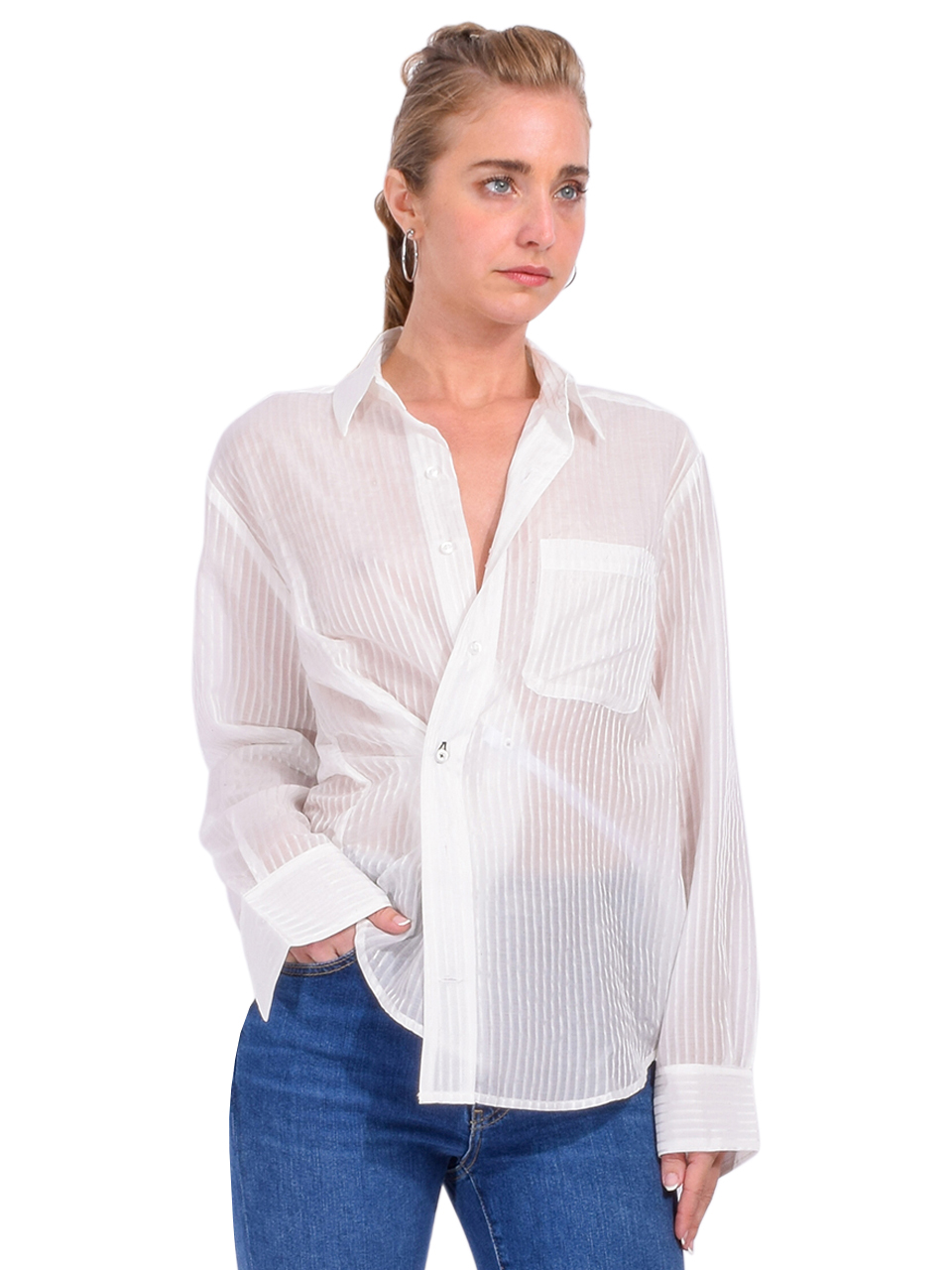 CISSA The MEN'S Shirt in White Side View 