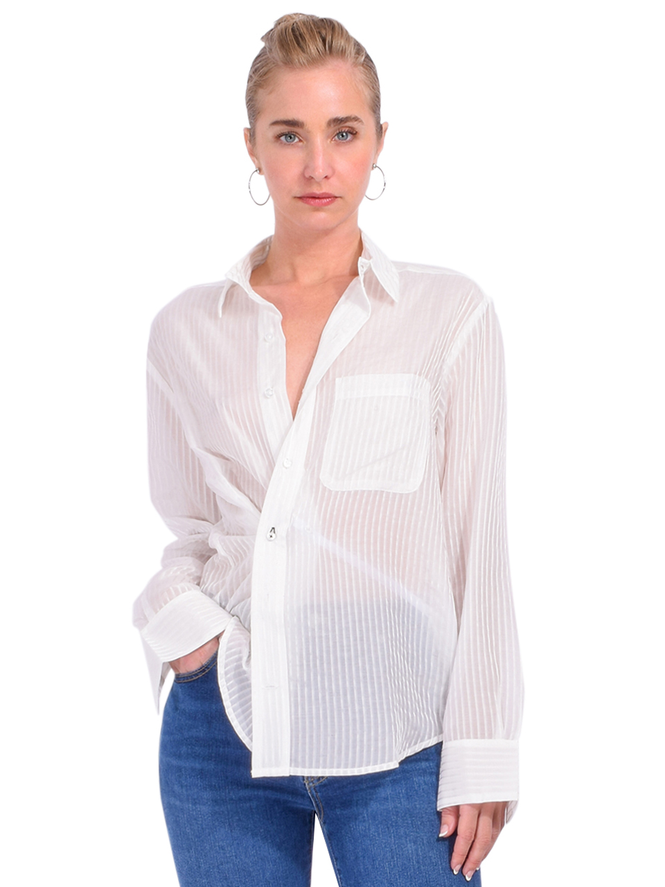CISSA The MEN'S Shirt in White Front View 