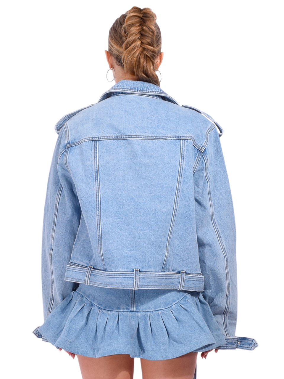 Retrofete Shay Denim Jacket in Bleeker Full Outfit 