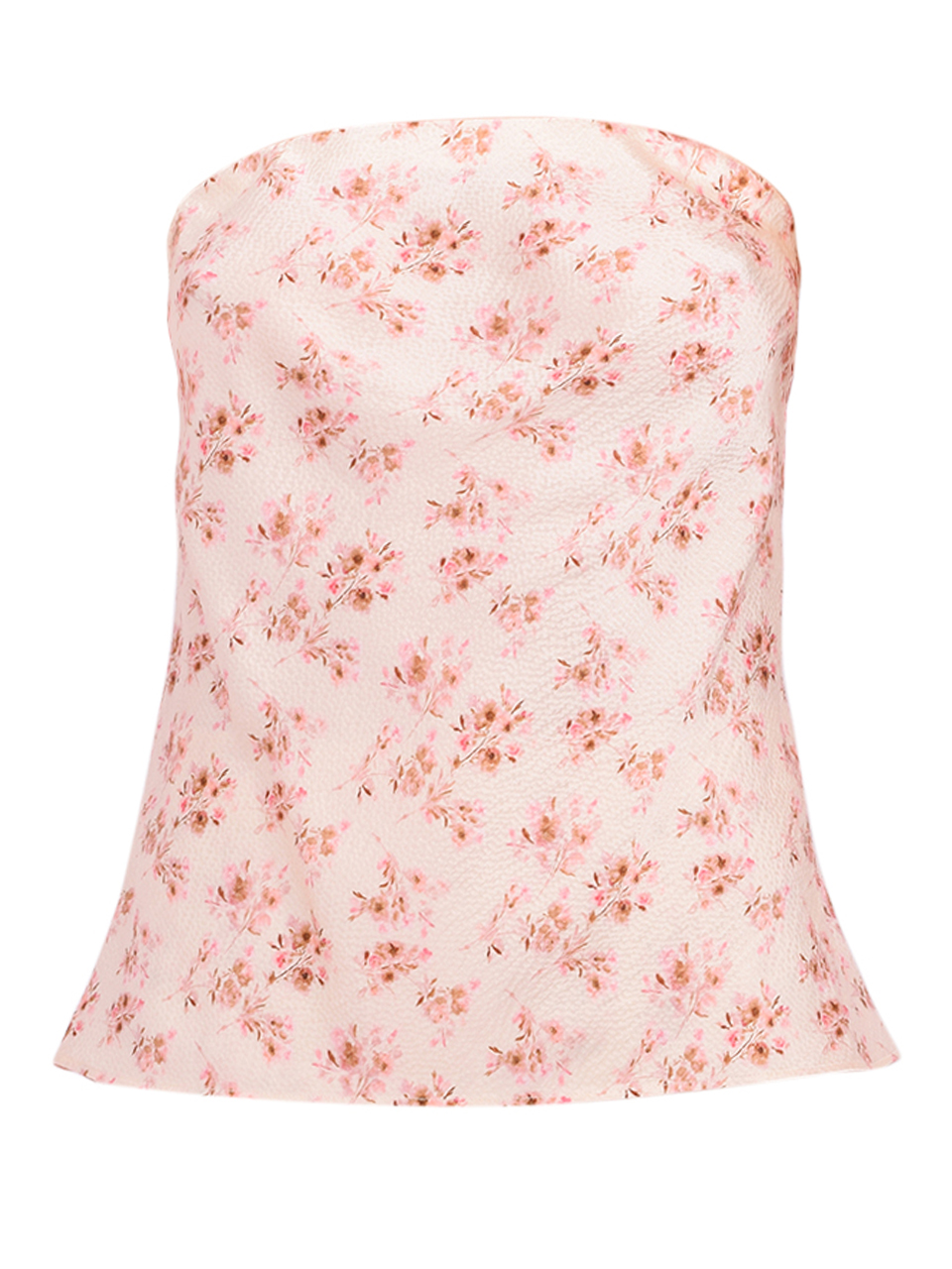 CAMI NYC Prima Hammered Silk Strapless Camisole in Dutch Fields Product Shot 