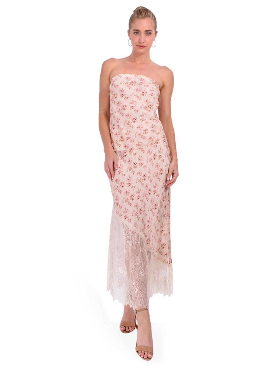 CAMI NYC Florian Hammered Silk Skirt in Dutch Fields Full Outfit 

