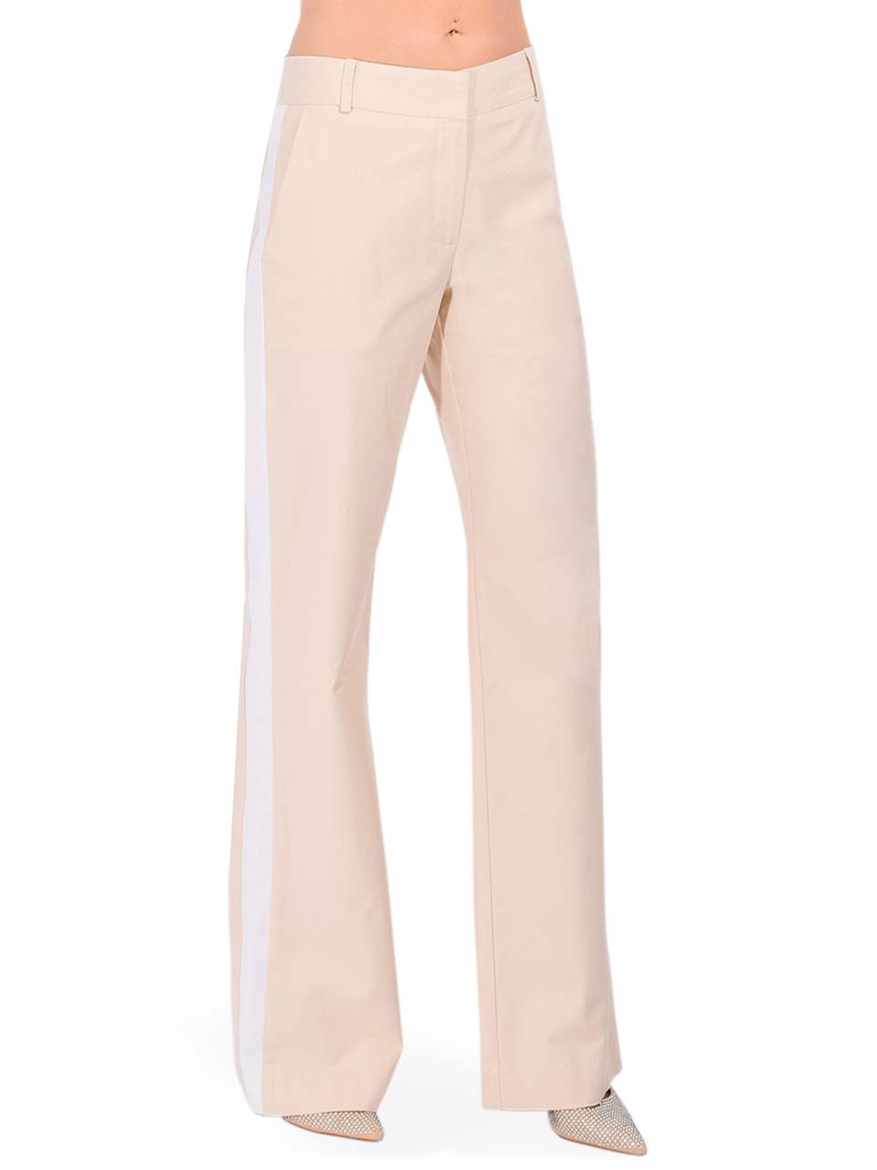 LE SUPERBE Workwear Tux Hybrid Pant in Pale Khaki Side View 

