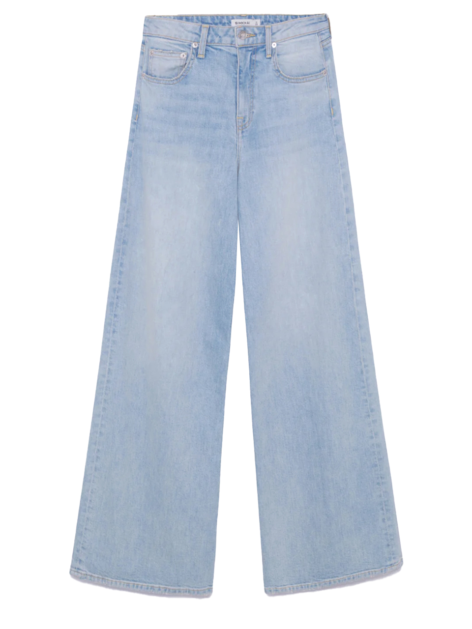 SIMKHAI Greer Super Wide Leg Jean in Santorini Product Shot 