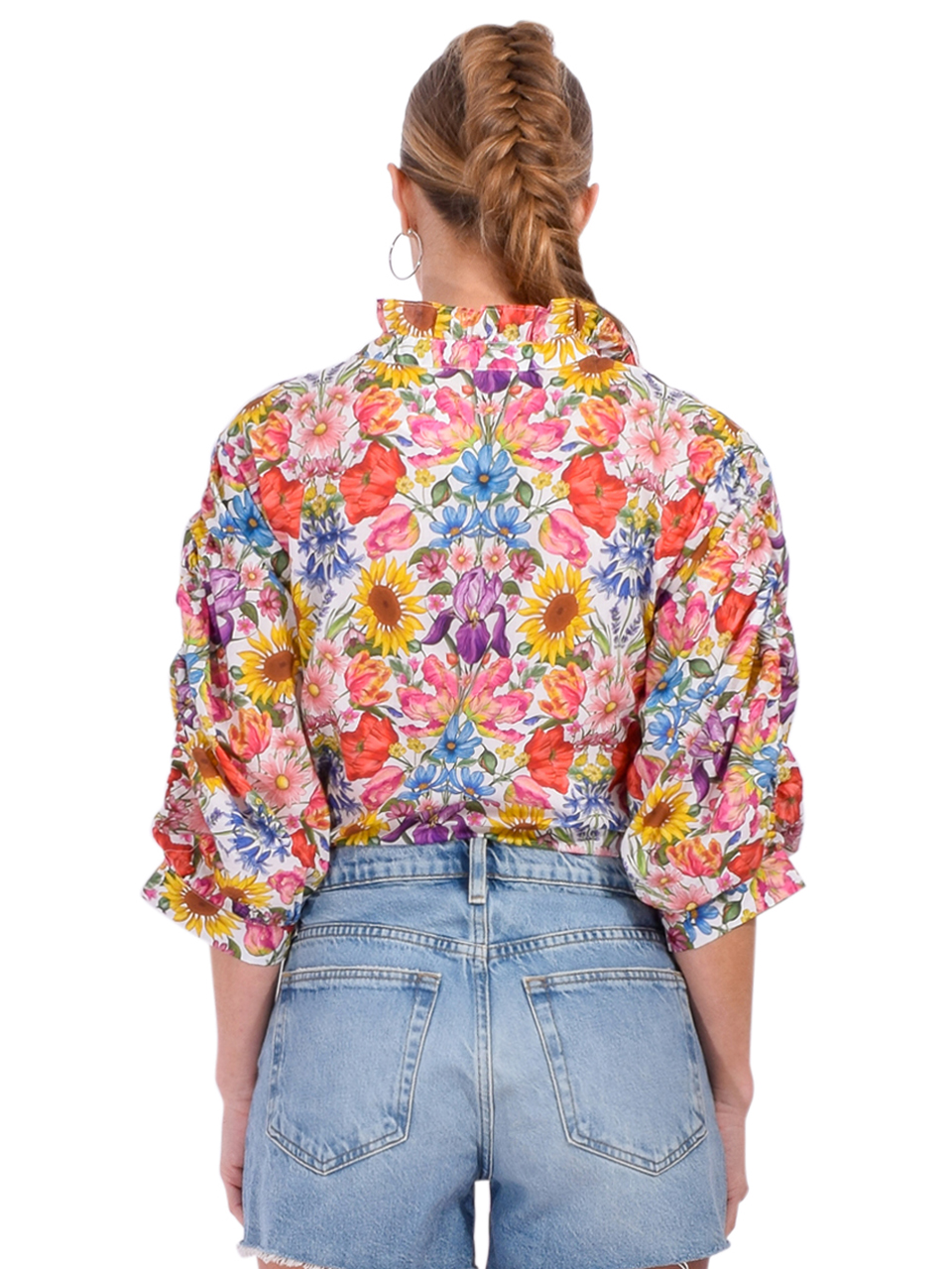 LOVE THE LABEL Carolina Top in Floral Muse Print Back View 


