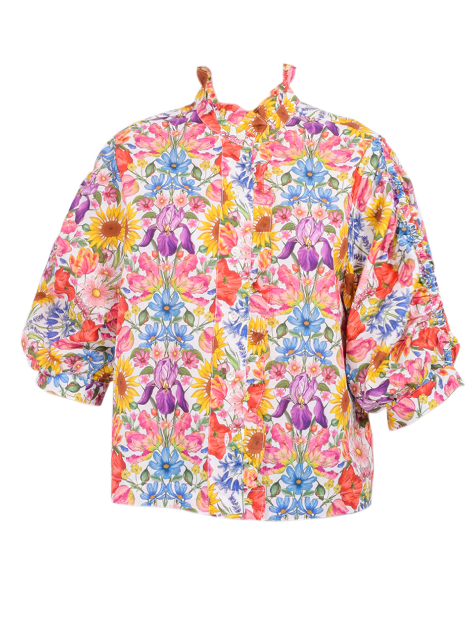 LOVE THE LABEL Carolina Top in Floral Muse Print Product Shot 

