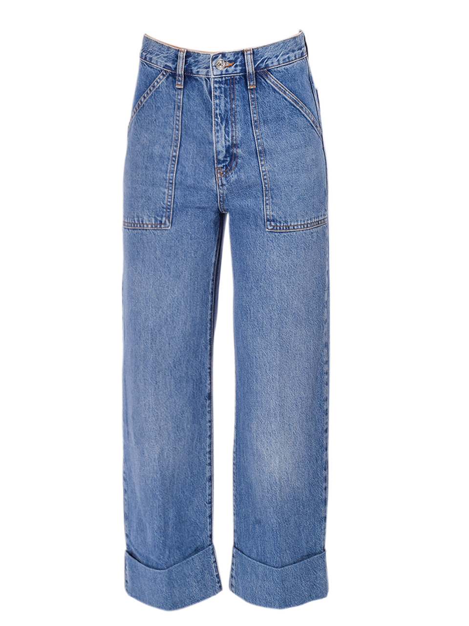FRAME The Utility Trouser Jean in Stranger Blue