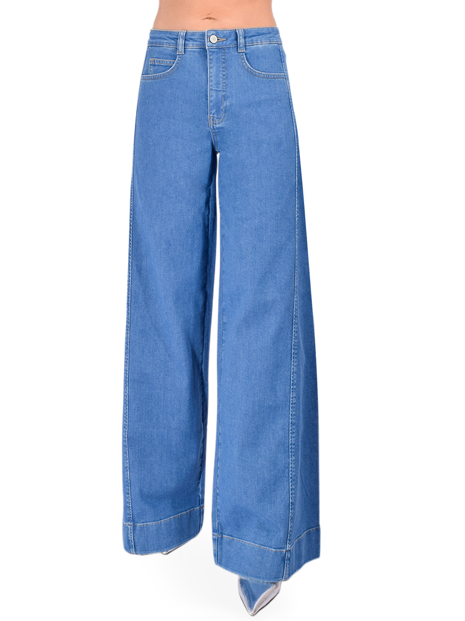 Cinq à Sept Carol Pant in Surf Blue Front View 