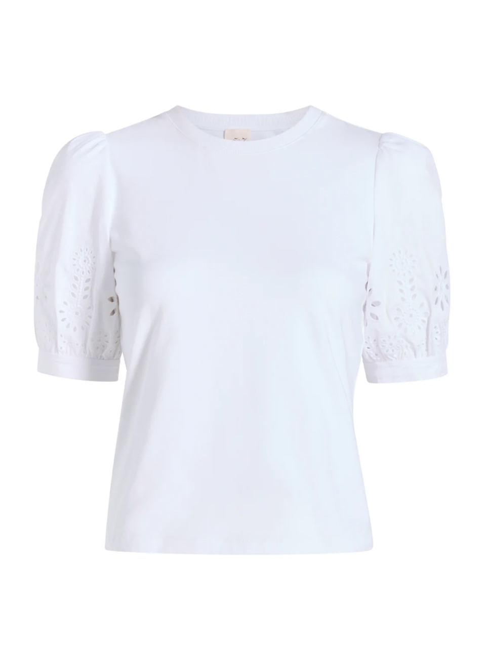 Cinq à Sept Embroidered Mazie Eyelet Coria Top in White Product Shot 