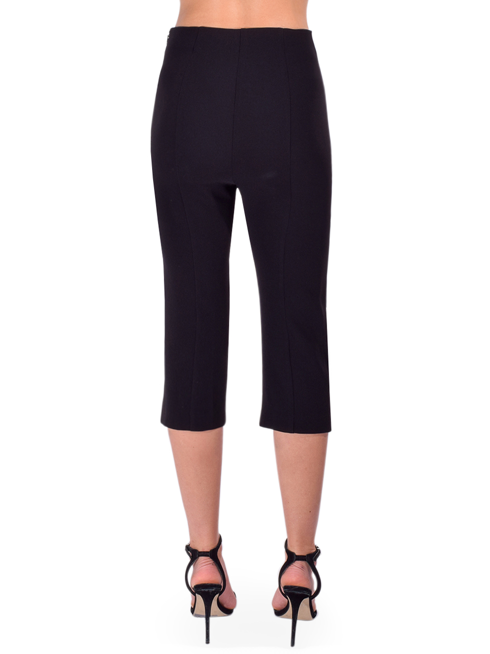Cinq à Sept Lemonis Capri Pant in Black Back View 