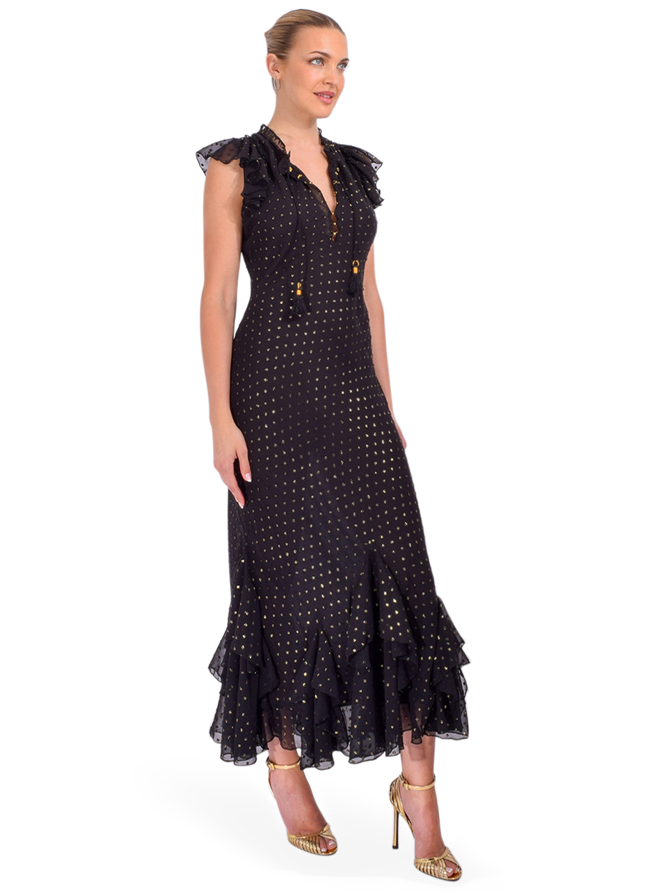 LE SUPERBE Le Marseillais Dress in Black Side View 